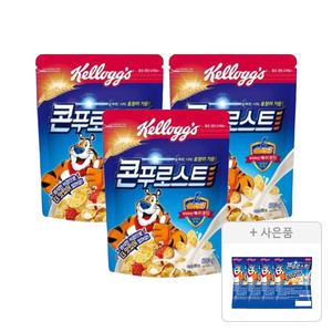 켈로그 콘푸로스트 600g, 3개 + 증정(콘푸로스트 30g, 4개)