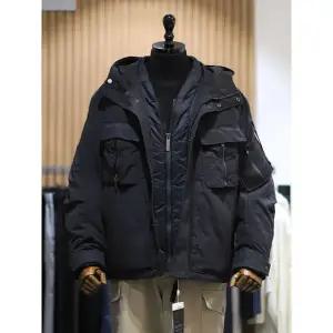 갤러리아 BON 블랙 구스다운 라이너 쉘파카 패딩 점퍼BN3WJP472T