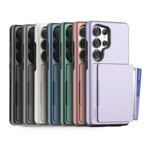 케이맥스 갤럭시 S25 울트라 플러스 슬라이드 카드수납 2장 원터치 하드 범퍼케이스