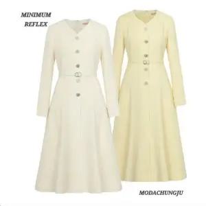 [미니멈]MD 브이넥  프린세스 플레어 원피스  MD MXAAWO1180 ZA_CJ