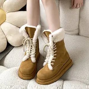 레이디슈 스트랩 플랫폼 투웨이 앵클 하프 퍼부츠 0152