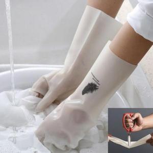 하니월드 더질긴 신형니트릴 설거지 고무장갑, 화이트, 대(L), 3개 one option