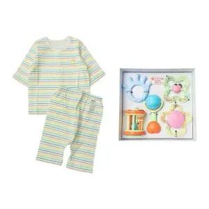 [NS홈쇼핑](압소바출산,백일,돌선물세트)톨티7부내의+5종딸랑이세트(A2B-10384SET)..[34985066]