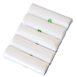 생분해 비닐 봉투 썩는 쓰레기 봉지 100매 (20매 5롤) 45x50cm 화이트 블랙 자연분해 옥수수전분