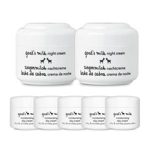 지아자 고트밀크 나이트크림 50ml x 2 + 데이크림 10mlx5 코스트코 코스트코 두레샵