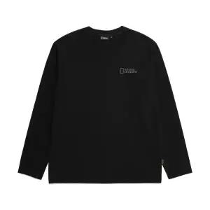 [내셔널지오그래픽]내셔널지오그래픽 N231UTS210 브림 스몰 로고 긴팔 티셔츠 CARBON BLACK