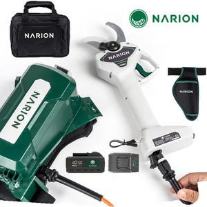 나리온 42V 45mm 무선 전지가위 NJ-045R 충전 전동 가위 나무 가지치기