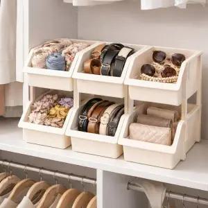 [보노하우스]이유 적층형 다용도 정리함 6P 미니 수납 바스켓 데스크 정리