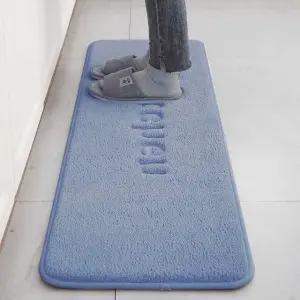 메모리폼 발매트 120x40cm 블루 오염 고양이 깔판 (WFHN11C)