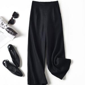 시원한바지 여름 린넨팬츠 밴딩 와이드