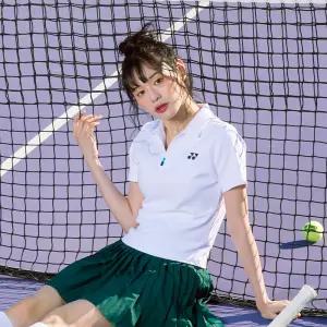 요넥스 255TS017F 테니스 여성 오픈카라 반팔 티셔츠 2Q