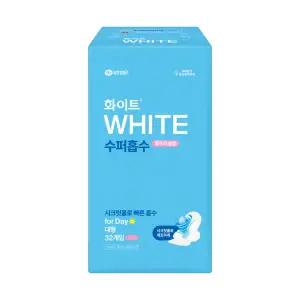 화이트 수퍼흡수 대형 생리대 32개입