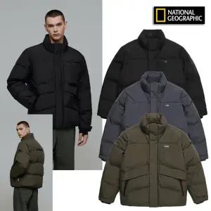 내셔널지오그래픽 N244UDW300 아틀라스 윈드스토퍼 BY GORE-TEX LABS 숏기장 구스 다운 점퍼