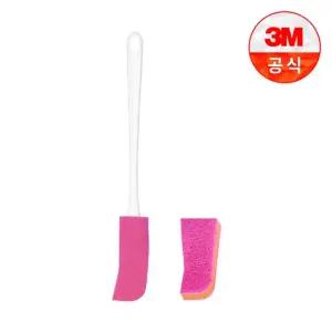 플라스틱병용 보틀 수세미 핸들 1입+리필 1입)+리필 1입