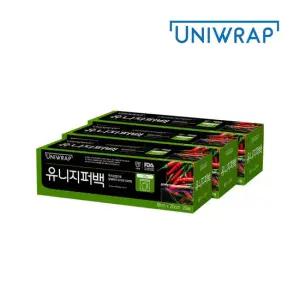 [유니랩]이중 지퍼백 중형 20매 X 3개 18x20cm)