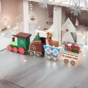 메리크리스마스원목기차(루돌프)소형장식품 (WFHWQO1)