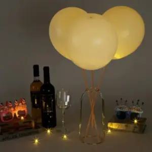 고품질 빛나는파티LED볼풍선조명웜색50개벌룬라이트 (WFHWO4A)
