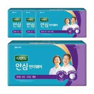 디펜드 안심 언더웨어 중형 18매 4팩 (72매)