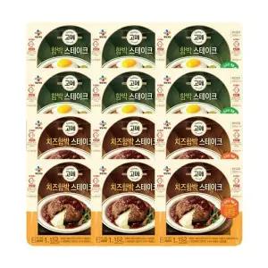 [CJ제일제당]고메 함박스테이크 152g x6개+치즈함박 152g x6개
