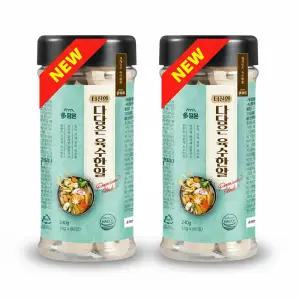 다담은 육수한알 코인육수 120정 (멸치육수 4g x 60정 x 2병) 20가지 자연재료 천연조미료