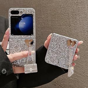 키링케이스 갤럭시 z플립 6 5 4 3 제트플립 특이한 큐빅 핸드백 하트 하드 케이스