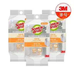 버블버블 그레이 스펀지 수세미 2+1입 x 3개