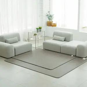 [텐드리] 헤링본 그레이 탄소 온열 카페트 점보형 탄소매트 온열매트