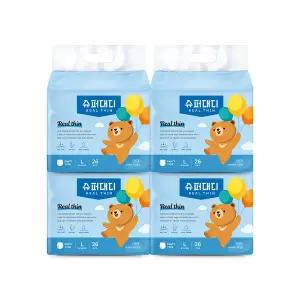 슈퍼대디 리얼씬 팬티 기저귀 4팩(대형/특대형/빅형)