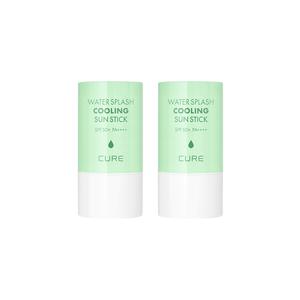 김정문알로에 워터 스플래쉬 쿨링 선스틱 SPF50 얼음자차 23g 2개 자외선차단