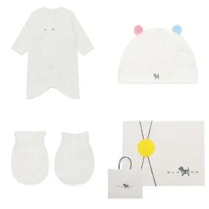 [블루독베이비]매직포니배내가운 3종세트(WH)45-A70-001-01_s