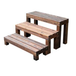 데크 가로 높이 계단 바닥평대 마루 마당마루 60 31X80 조립식평상 가든 부식방지 복도