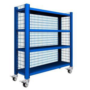 블랙풀리 이동트레이 수납대 철제 앵글 창고용 40 양쪽밴드 150 창고 자재 4단 100