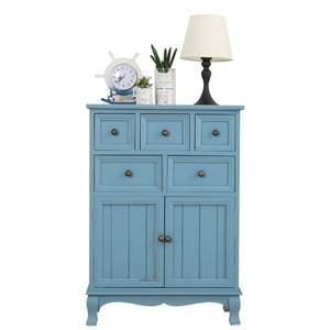 3단 장식 블루 서랍 타입A 완전조 소품 보관함 수납함 서랍장 아이보리5말 갖추다