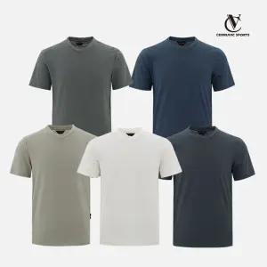 [세루빅스포츠]와플조직 남성 스판 여름 브이넥 데일리 반팔 티셔츠