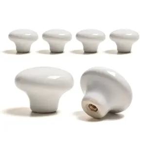 두일 세라믹 베이직 1구 가구손잡이 화이트 6개 서랍장 장농 싱크대 진열장 장식장