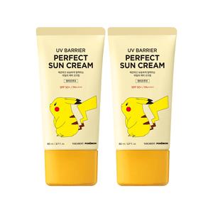 온더바디 벨먼 포켓몬 UV 선크림80ML 피카츄 2개 매끈보송