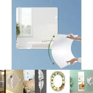 벽면 부착 거울/어린이집/안전/욕실/아크릴/접착식/선명/깔끔/편리/무파손/공간/활용/기숙사/현관