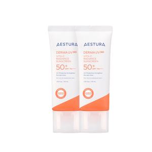 에스트라 더마UV365 비타C광채수분선크림 40ml SPF50+ PA++++  2개 밝은피