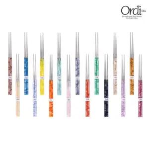 오디스틱스 핸드메이드 펄리 블러쉬드 한식 젓가락세트 컬러 16가지