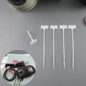 전선 사각 메모 케이블정리 백색 네임텍 소형 케이블 (WFGT9X0)