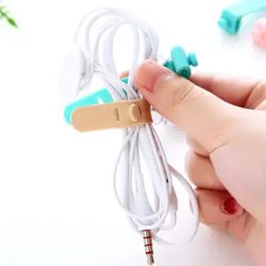 실리콘 4개세트 밴드 재사용 선전정리 이어폰정리 케 (WFGTAS3)