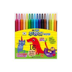 지구 투명이 색연필 16색 (샤프식)
