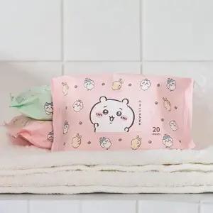 치이카와 먼작귀 물티슈 20매 20팩 1P 여행 물휴지 (WFGSGQL)