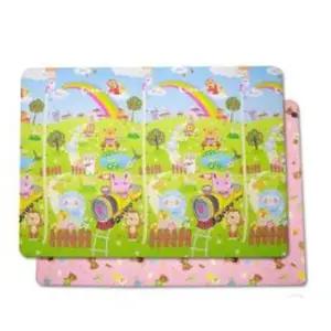 플레이키즈 양면 놀이방매트 키재기와 곰돌이 대형 170 유아매트 층간소음방지매트