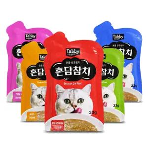 테비토퍼 혼담참치 파우치 33g 48개입 고양이간식