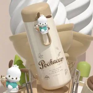 산리오 포차코 파스텔 스텐 텀블러 350ml 피규어텀블러 빨대물컵 휴대용보틀 캐릭터보틀