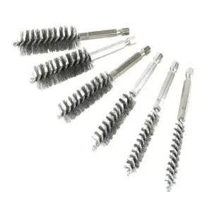 전동 드릴용 육각 철브러쉬 6종/틈새/브/러쉬/철/틈/새청/소솔/청소/솔/바닥/막대/스텐/화장실/청소용/욕실