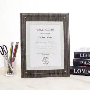 클래식 허가증 상장 액자 A4) 수료증 벽걸이 탁상액자 A4액자 졸업장액자 수료증액자