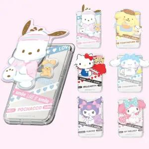 정품 산리오 러브라인 맥세이프 스마트톡 카드지갑 아크릴 클리어 그립 톡홀더