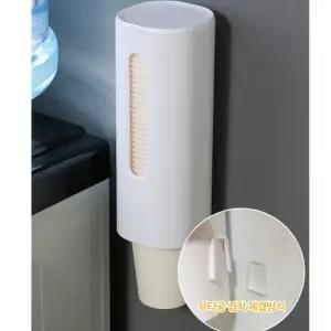 1구 정수기 접착식 종이컵 뽑기 디스펜서 홀더 보관함/보관/컵/케이스/정리/통/부착식/사무실/업소용/정리